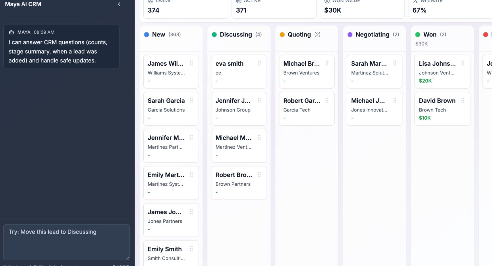 Maya AI CRM Agent | Smart Maya AI Agents
